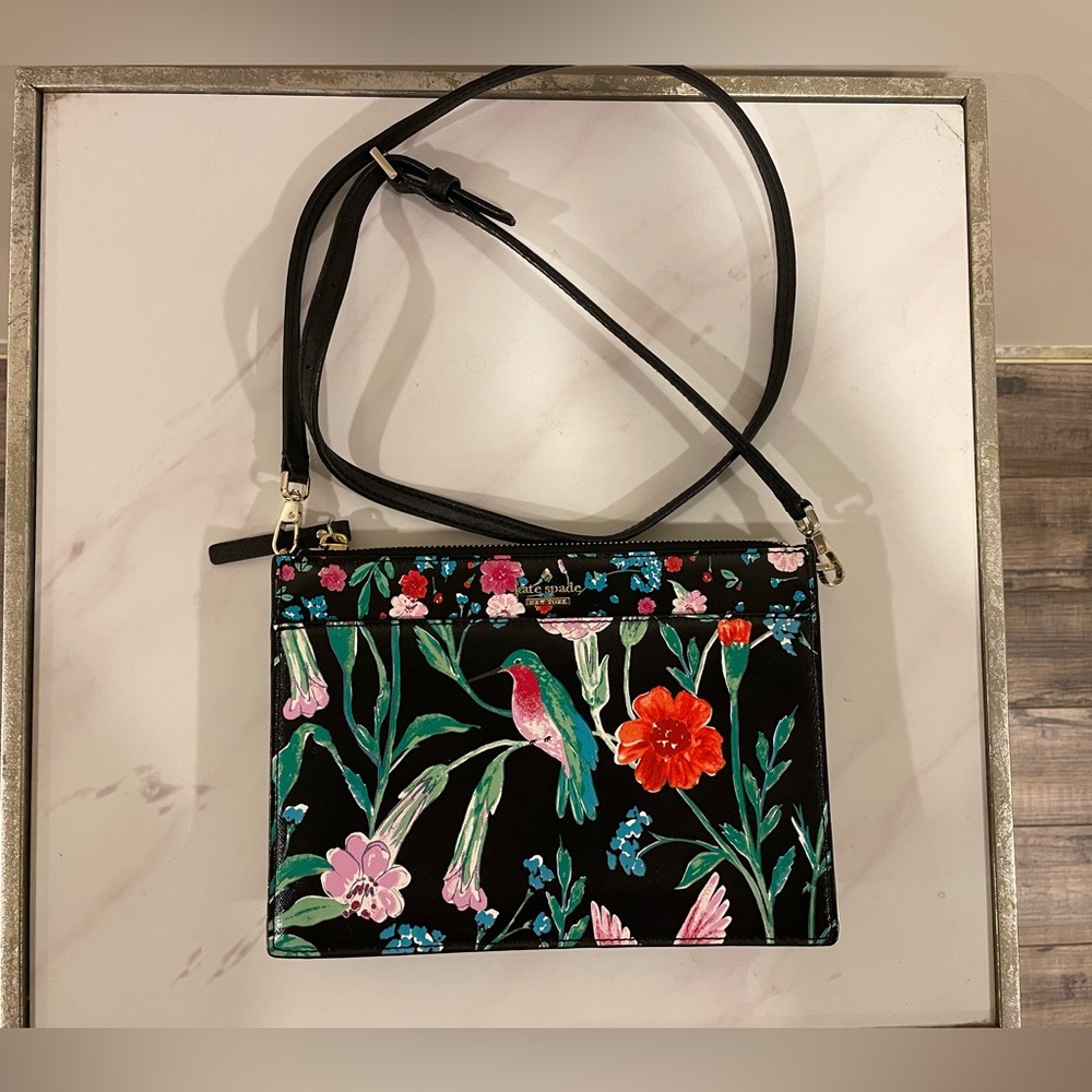 Kate Spade Floral Hummingbird Crossbody
